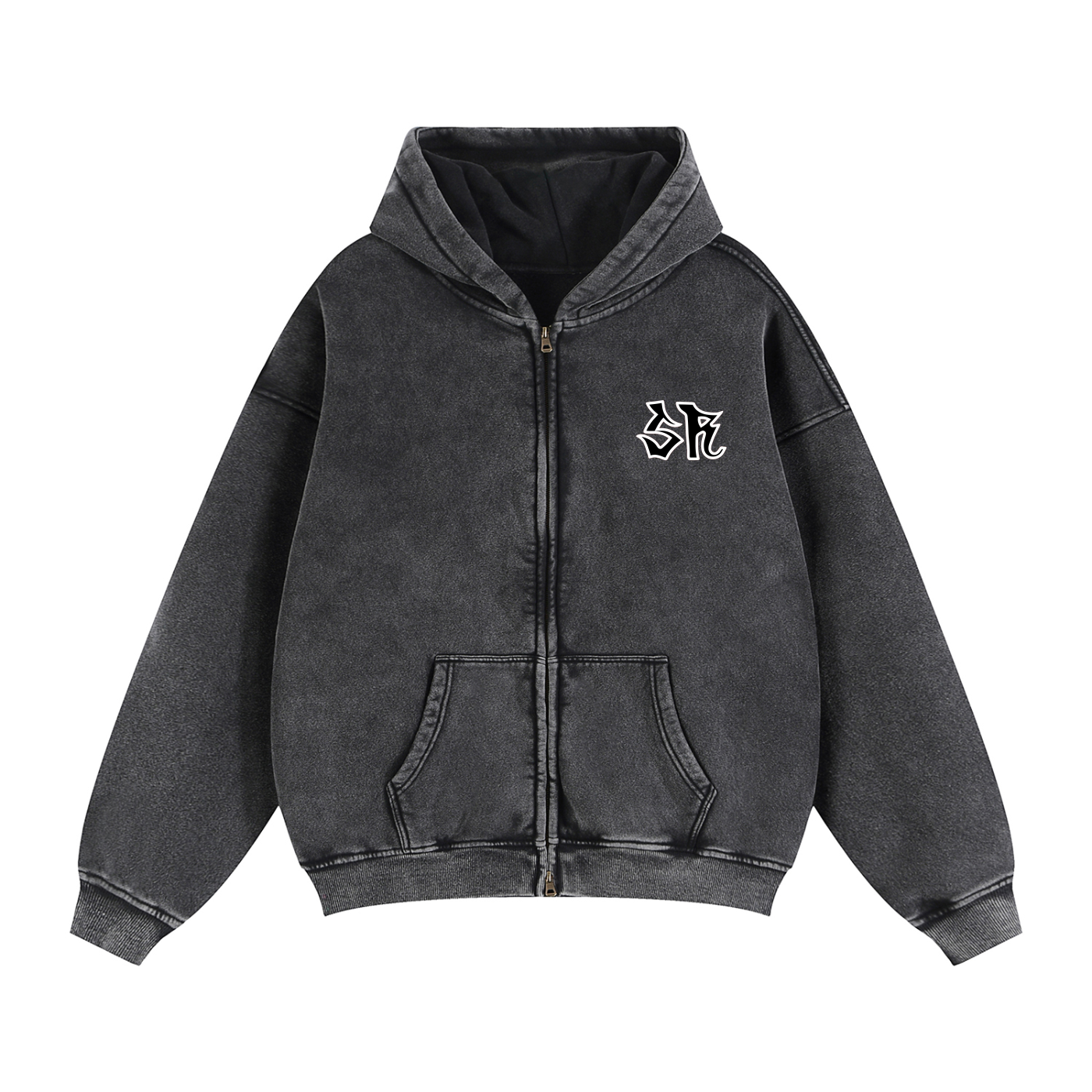 Original Zip-Through Boxy Fleece Hoodie